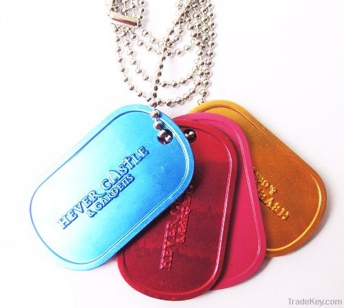 mass production oxidation dog tags with ball chain
