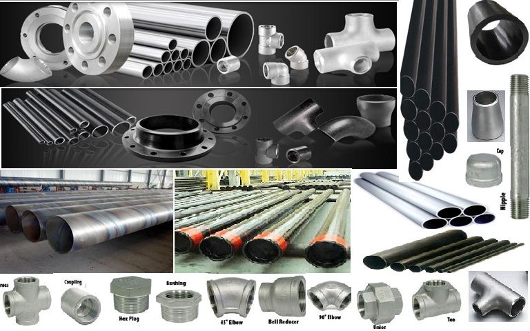 Steel and Stainless steel Pipes and fittings