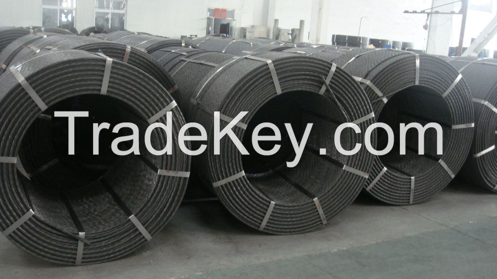 7 wire PC steel strand ASTM A416 for bridge construction