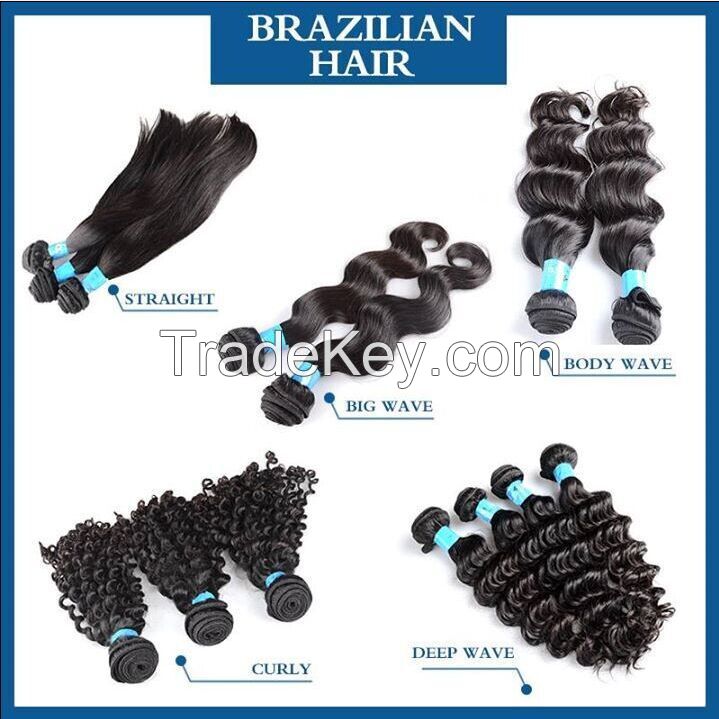 Wholesale 100% virgin brazilian human hair