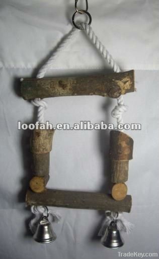 swing wooden toy for birds