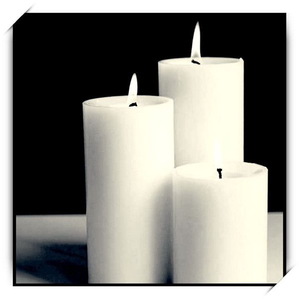 Hot sale ! white pillar church candles