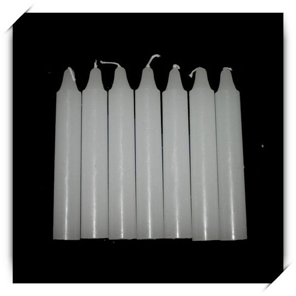 fully white paraffin candles 