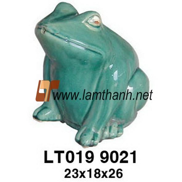 Frog Glazed Garden Ornament