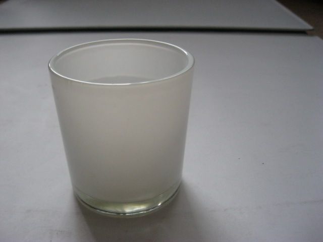 glass candle cup for tealights or votives