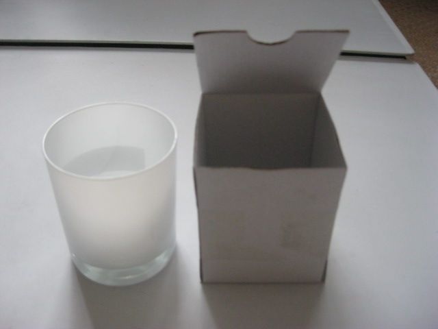 glass candle cup for tealights or votives