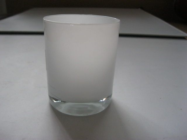 glass candle cup for tealights or votives