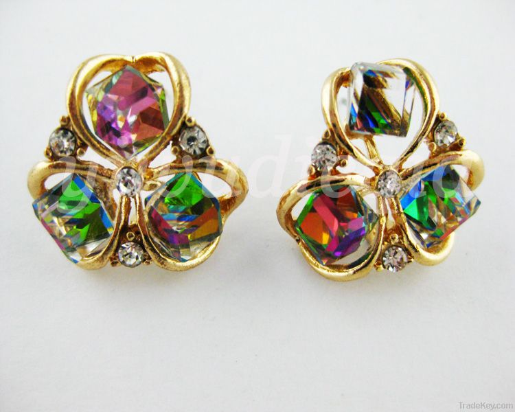 Flower Crystal Earrings