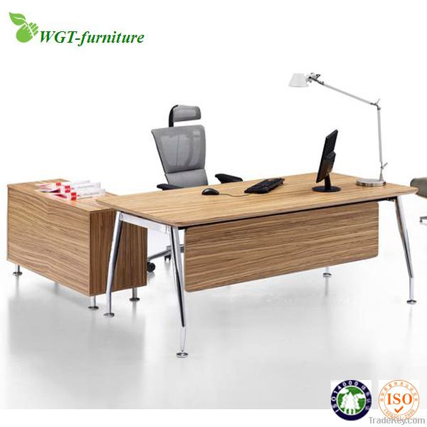 MDF board office tables with steel frame