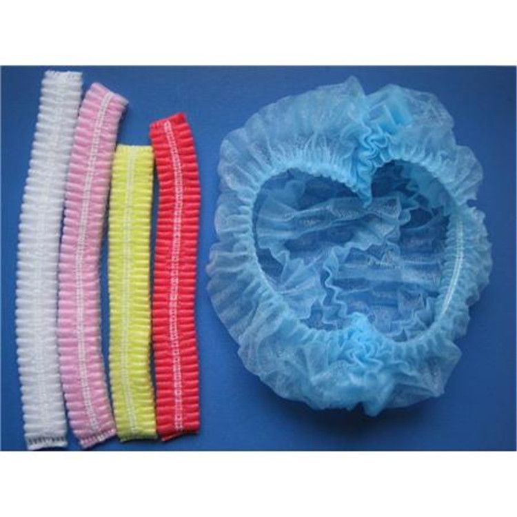 Consumable Non woven pleated bouffant Cap