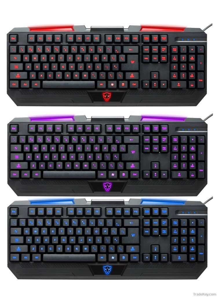 Colorful Backlight gaming keyboard