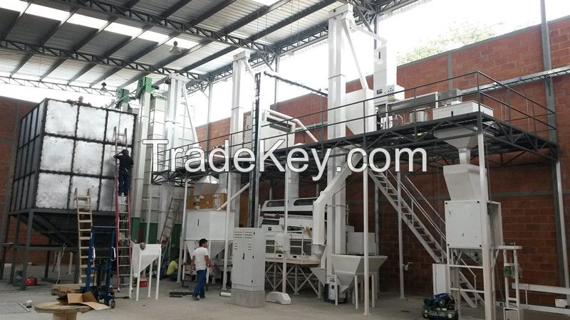 seed processing line grain bean cleaning plant 