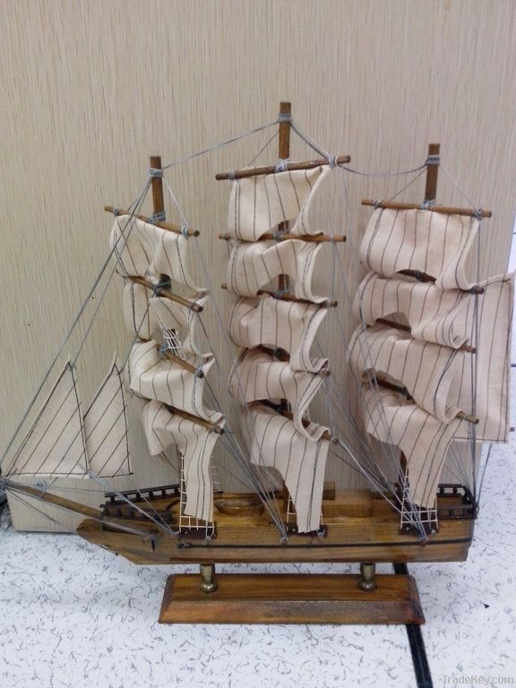 wooden ship model