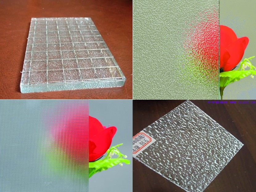 3--6mm Nashiji Wired Patterned Glass / mistlite, kasumi/diamond 4mm and nashiji wired patterned glass 6mm   