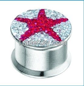 stainless stell  ear plug body tunnel piercing jewelry