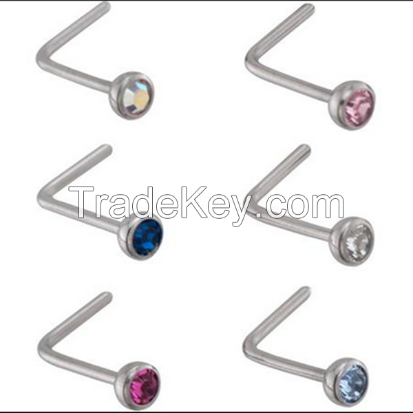 Fashion Top selling piercing jewelry Nose Ring  tiny nose rings body jewelry