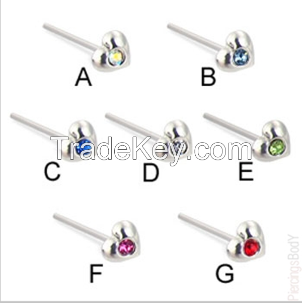 Fashion Top selling piercing jewelry Nose Ring  tiny nose rings body jewelry