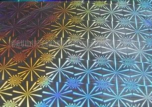 holographic transferable film for leather