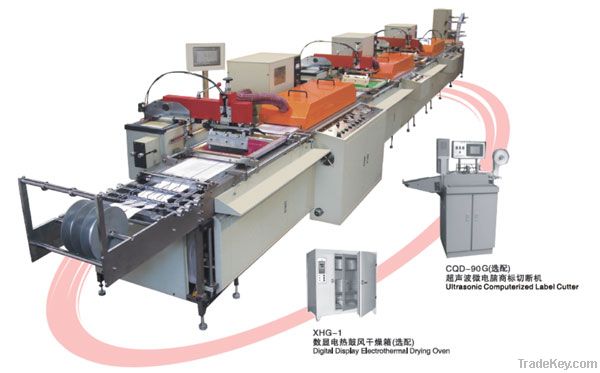 XH-300Automatic Multi-Color Screen Label Printing Machine