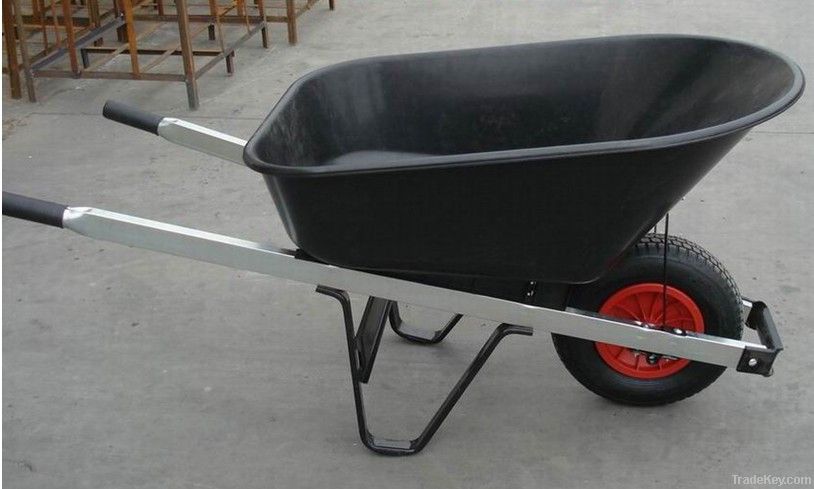 plastic tray garden wheelbarrow WB7801, heavy load for home gardener