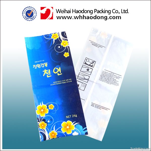 PA/PE food plastic back seal bag