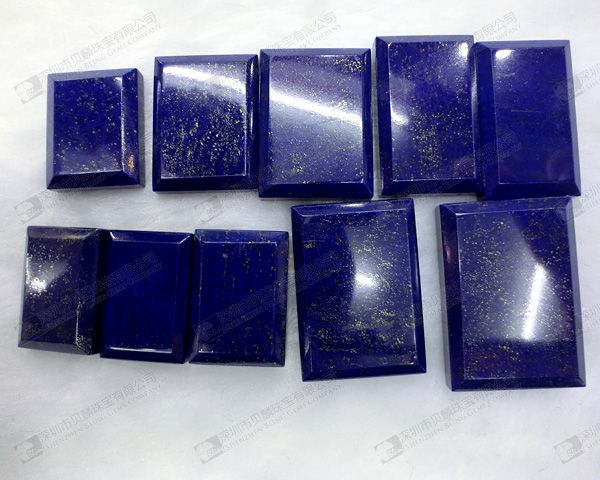 Natural gemstone lapis lazuli rectangle shaped beads 