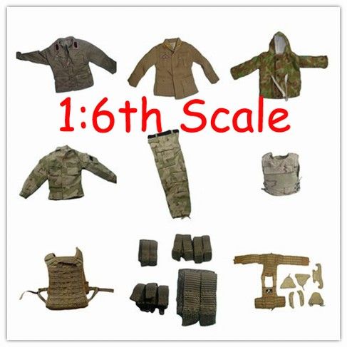 Customized 1/6th Scale Us Army Combat Uniform / Acu Uniform Action Figure Accessories