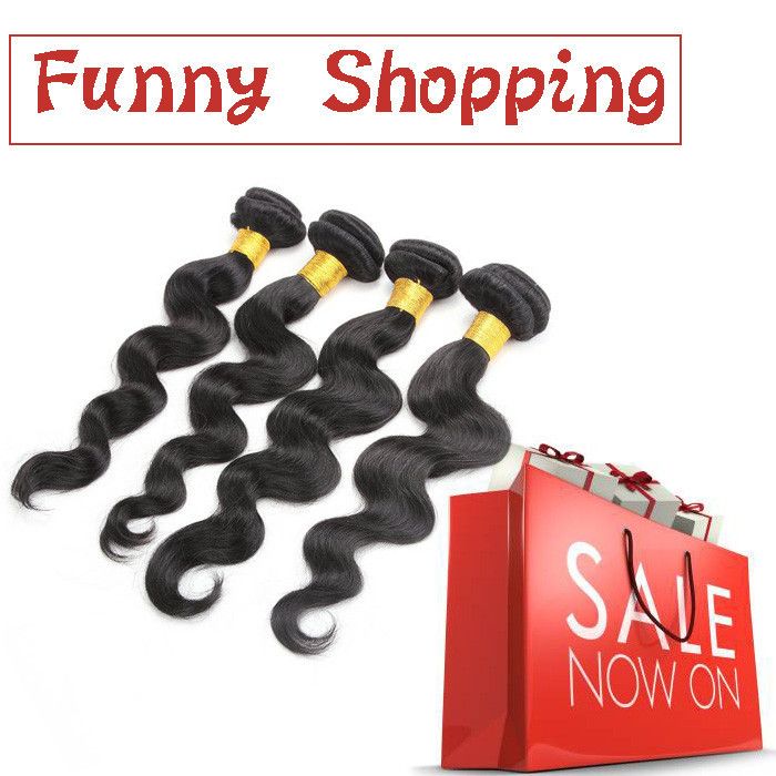 Queen hair products brazilian virgin hair body wave 8-28inch natural black unprocessed hair weft