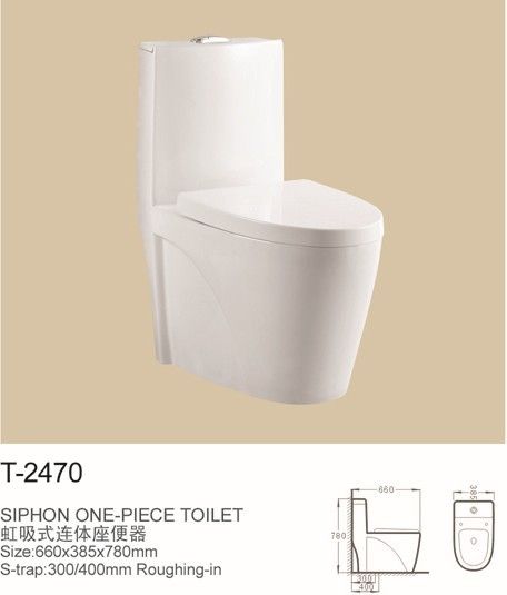 siphon one-piece toilet