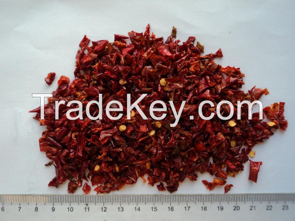 Chinese 2014 crops air dried sweet red bell pepper granules