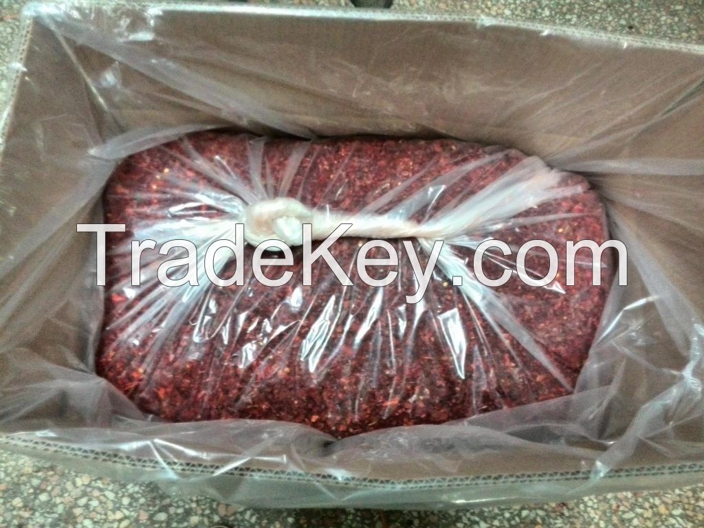 Chinese 2014 crops air dried sweet red bell pepper granules