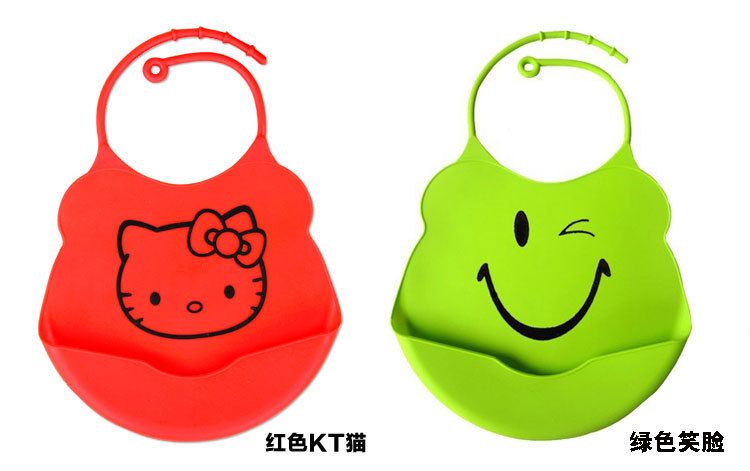 Hot Selling New Style Cute Silicone Baby Bibs