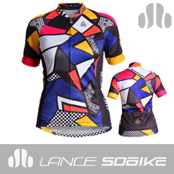 2014 New Style Women Sublimation Printing Cycling Tops Custom 100% Polyester Bike Shirts Cycling Jersey