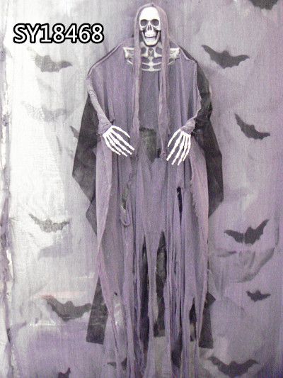 hanging skeleton monster for halloween decoration