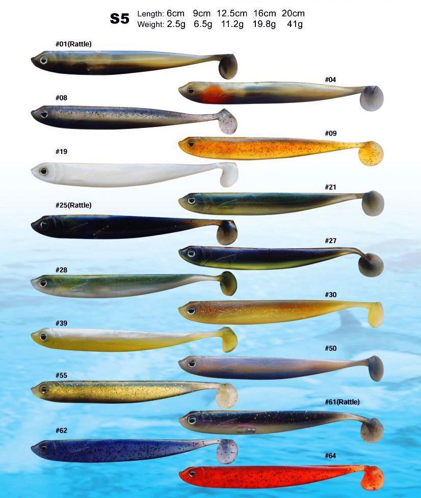 S5 Item Hot Sale Soft Bait Plastic Fishing Lure/ Fishing Bait/ Soft Lure