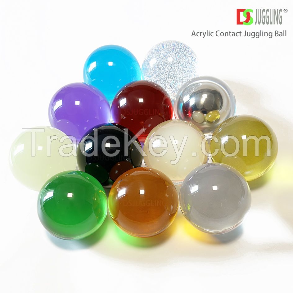 Dsjuggling Colorful Acrylic Magic Contact Juggling Balls - 2.95 Inch 75mm