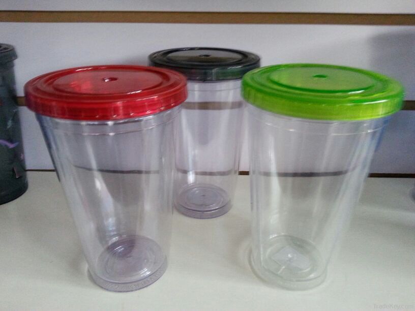 5% discount 20OZ single wall beverage drinkware/tumbler/plastic cup wi