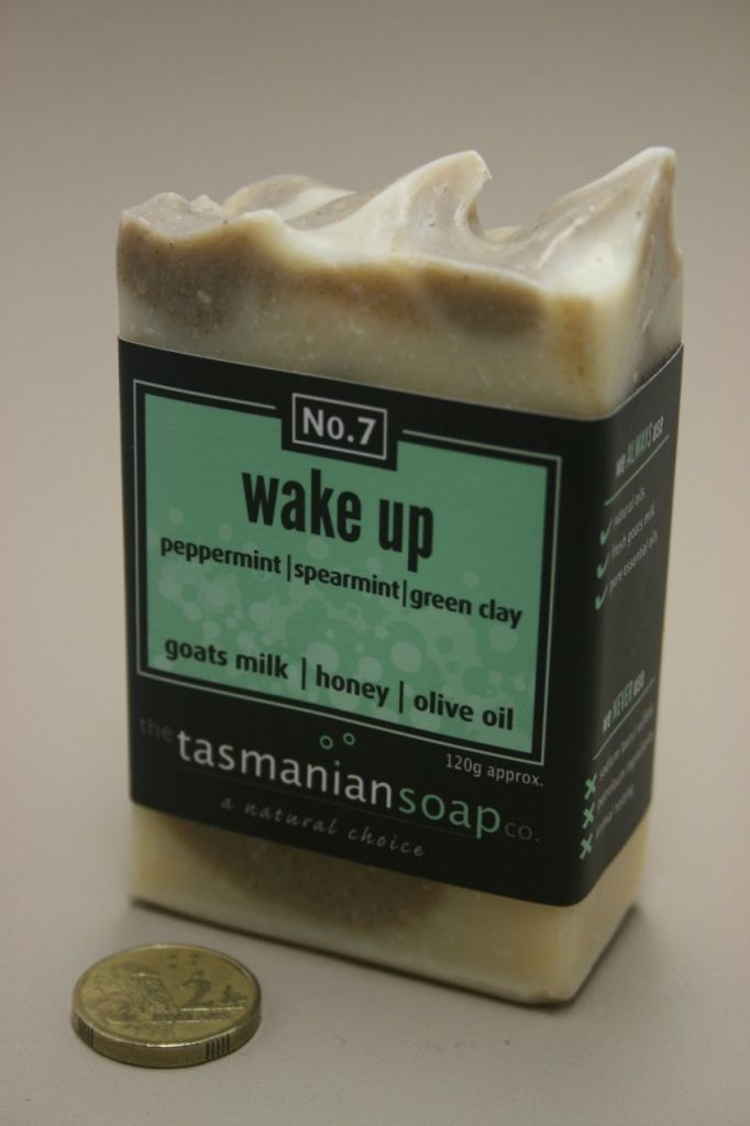Handmade Soap: PEPPERMINT, SPEARMINT, Fresh Tasmanian Goats Milk, Honey, Olive Oil
