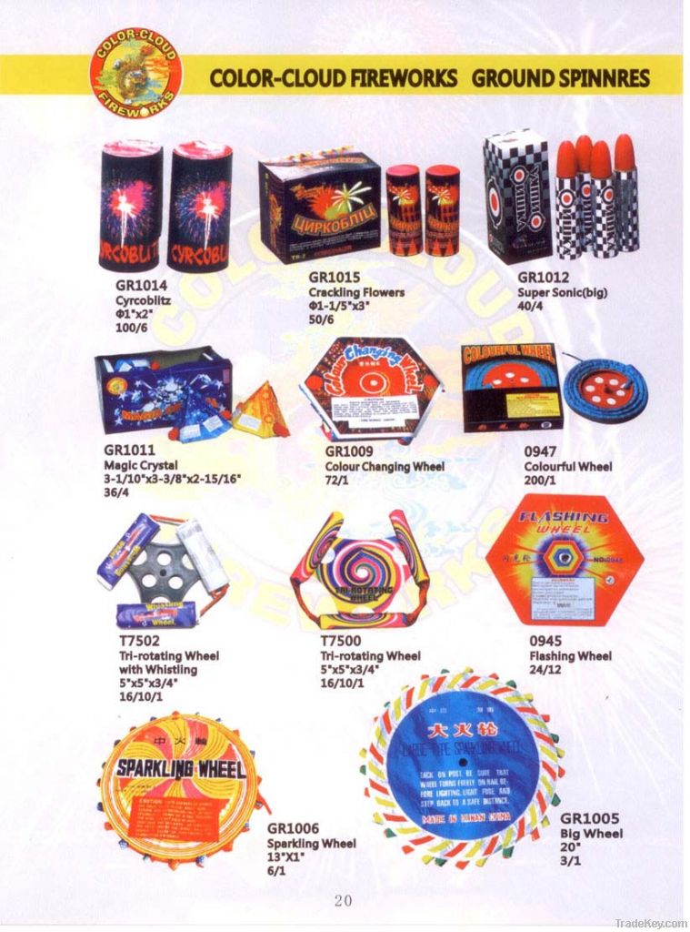 Fireworks Ground Spinners