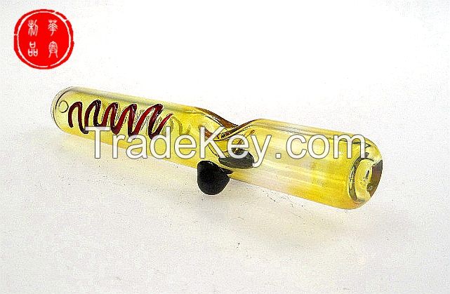 New Design 5.5 Inches Beetle Shaped Dry Herb High Borosilicate Glass Hand Pipe Chillums Hookah Smoking Water Pipe