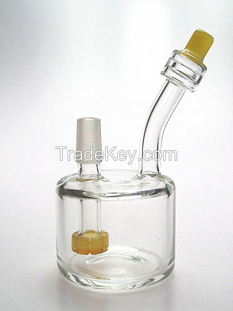 Huaao 2023 Heady Design Recycler Honeycomb Perc Glass Water Pipe DAB Rig Glass Smoking Pipes