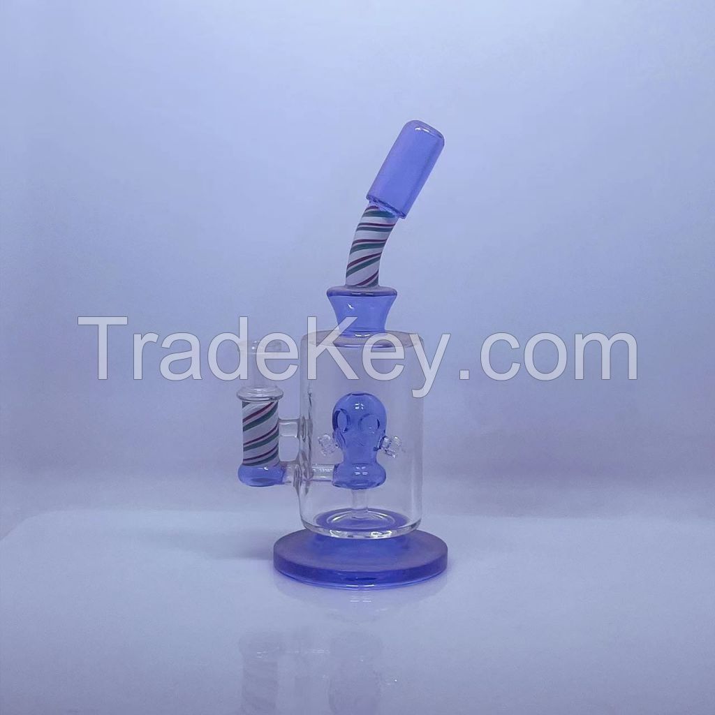 Hot Selling Red Green Mix Ball Inner Perc Glass Water Pipe DAB Rig Glass Smoking Pipe with Glass Smoking Accessories