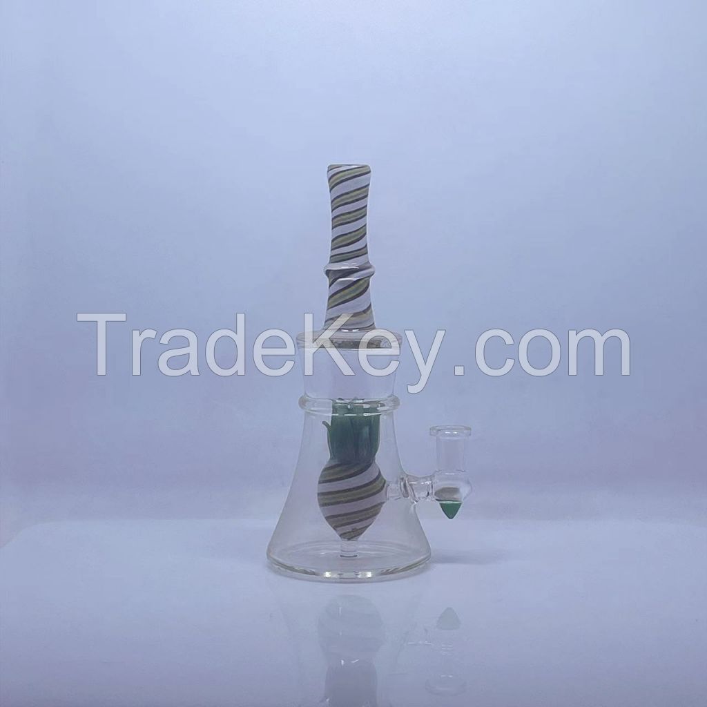 Hot Selling Red Green Mix Ball Inner Perc Glass Water Pipe DAB Rig Glass Smoking Pipe with Glass Smoking Accessories