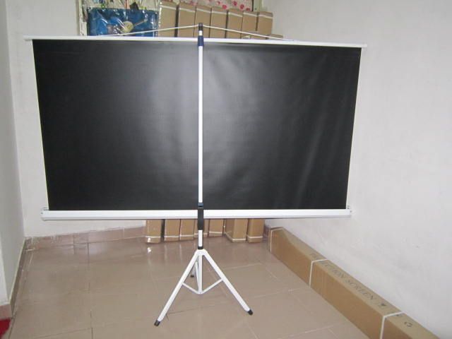 Hottest!!! 2013 New advertising format 4:3 Tripod projection screen