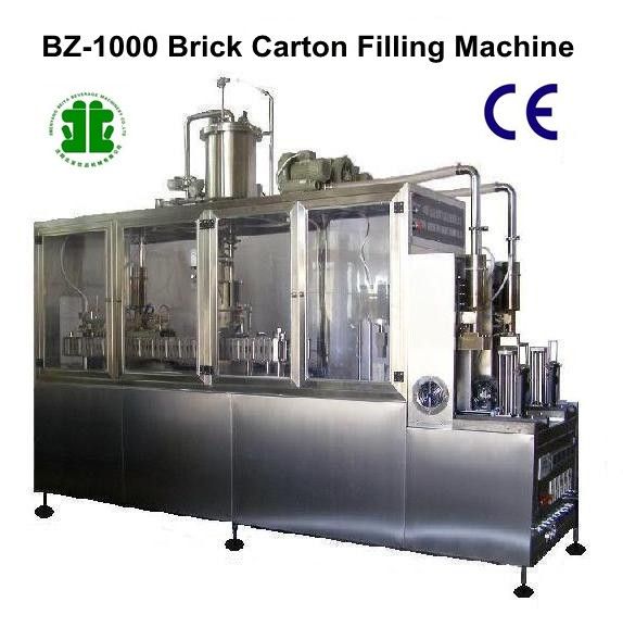 Semi Automatic Liquid Brick Carton Filling Systems (BZ-1000)