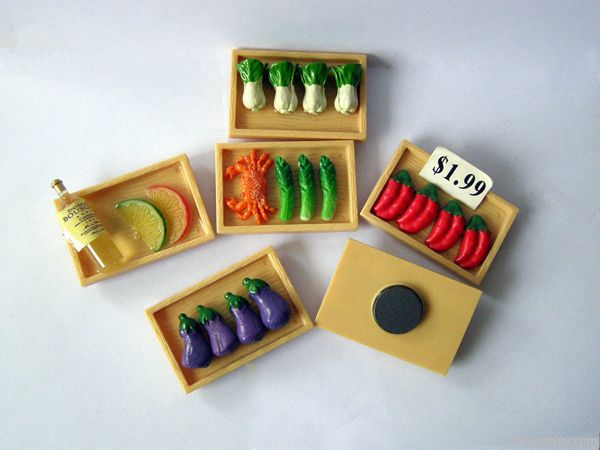 Food shaped fridge magnet