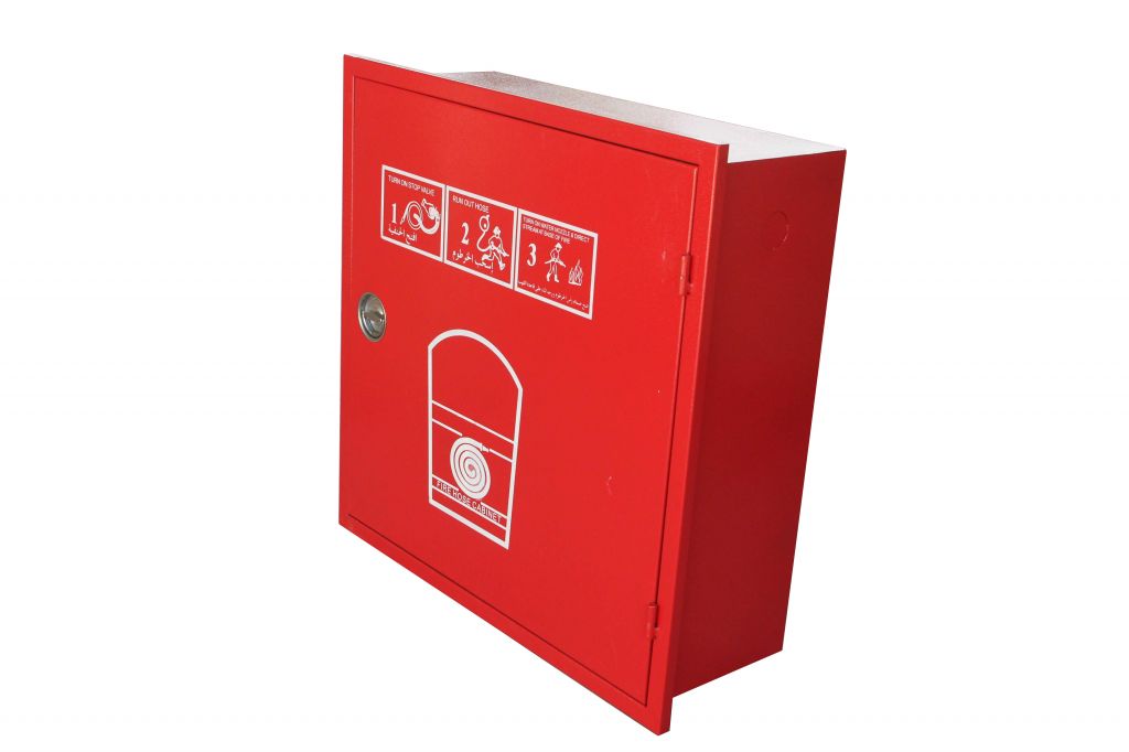 Hose reel cabinet