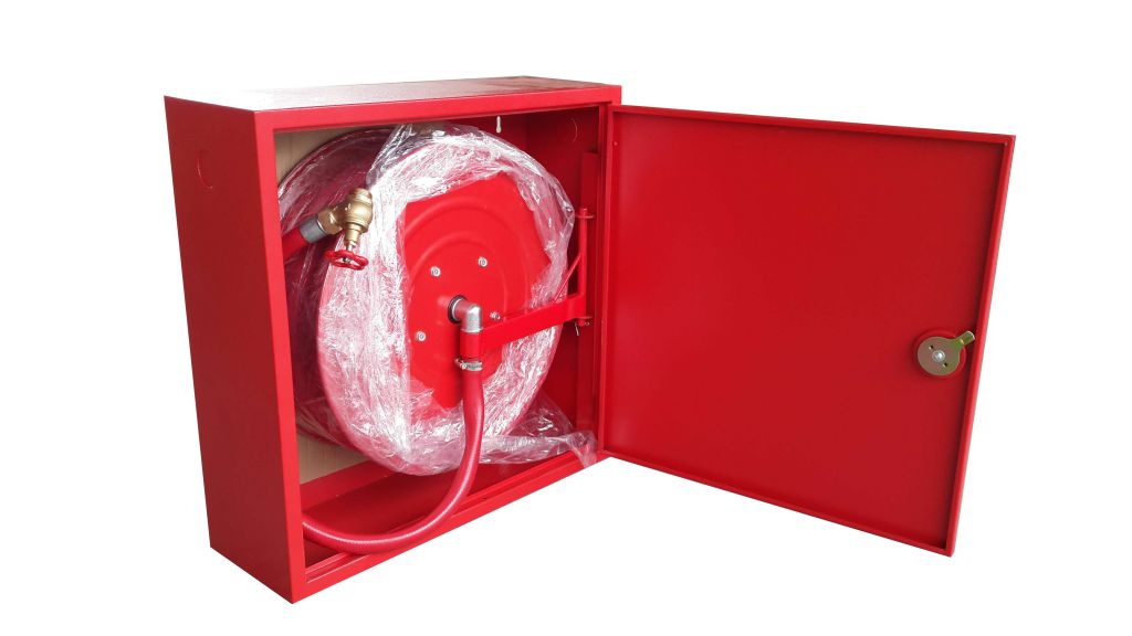 Hose reel cabinet