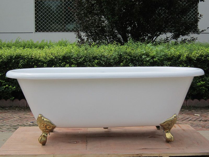 enamel cast iron bathtubs with foot