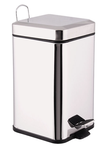 5L stainless steel waste bins trash cans